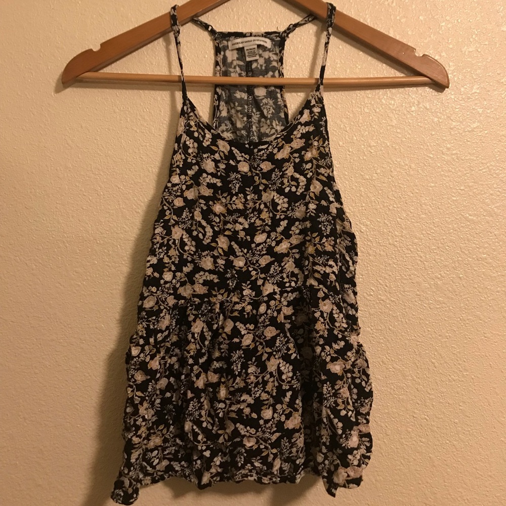 Floral Peplum AE Tanktop